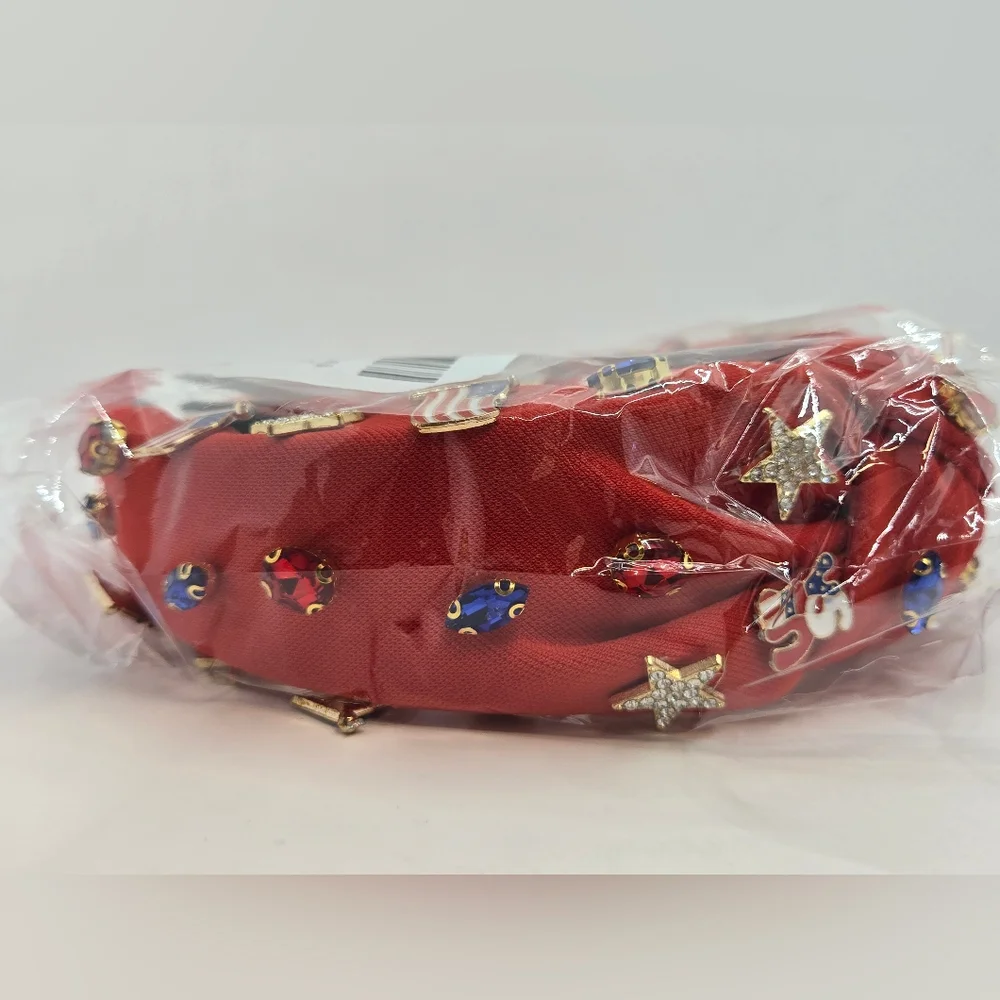 4th of July Headband for Women Patriotic‎ American Flag Knotted Headband